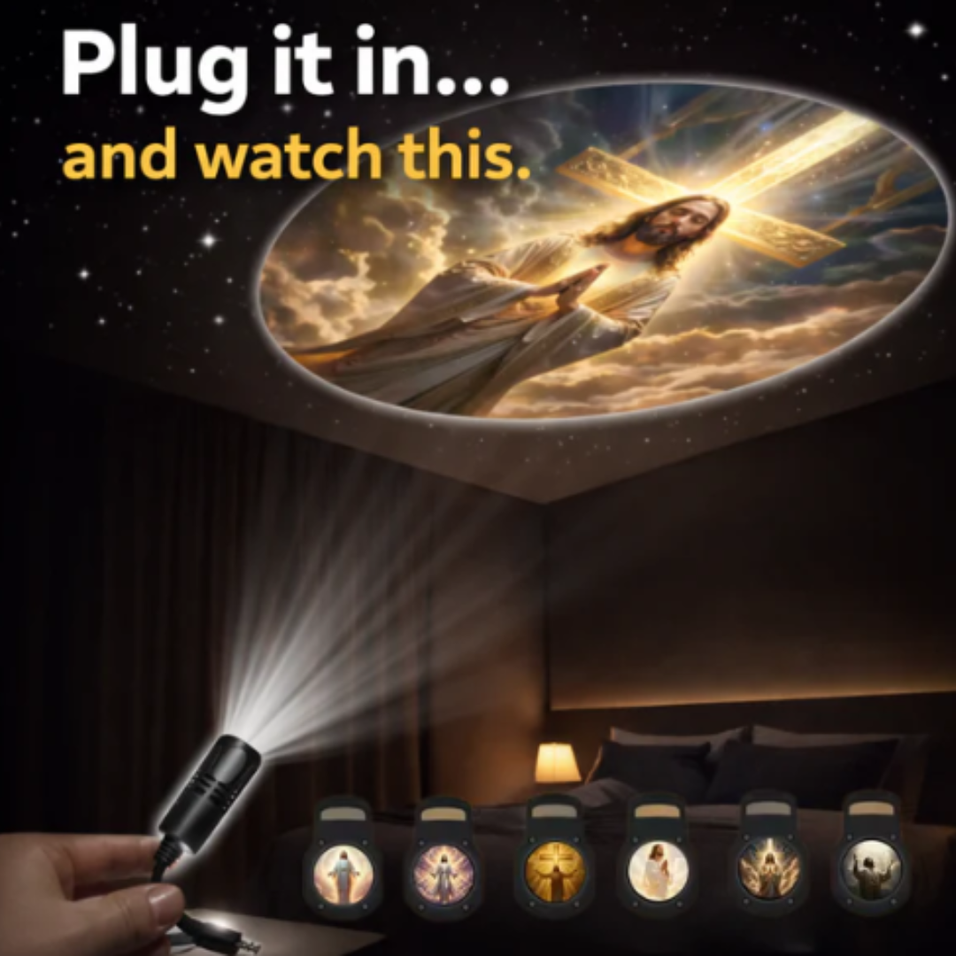 Jesus-themed projection light